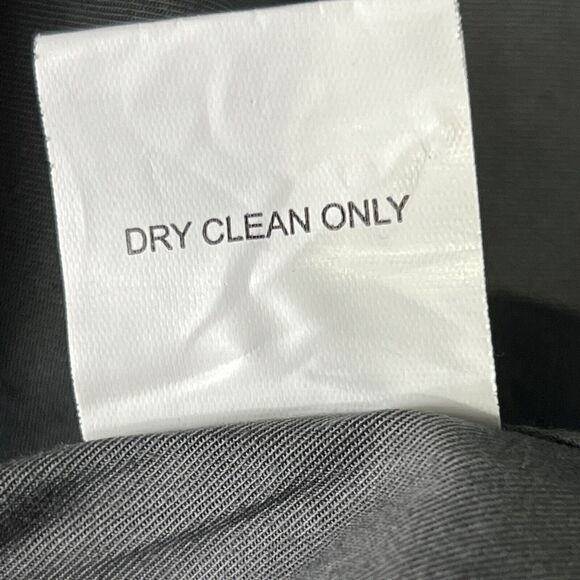 HYDEN YOO Mens Classic Bomber Coat Jacket Leather Ultra 100% Suede Sz S Zip Grey - Picture 9 of 9